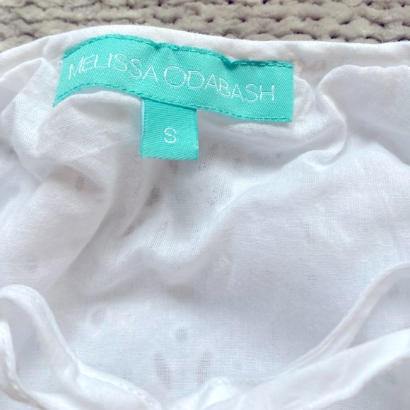 Melissa Odabash Keri Cover-Up Eyelet Mini Dress White Small - Picture 2 of 6